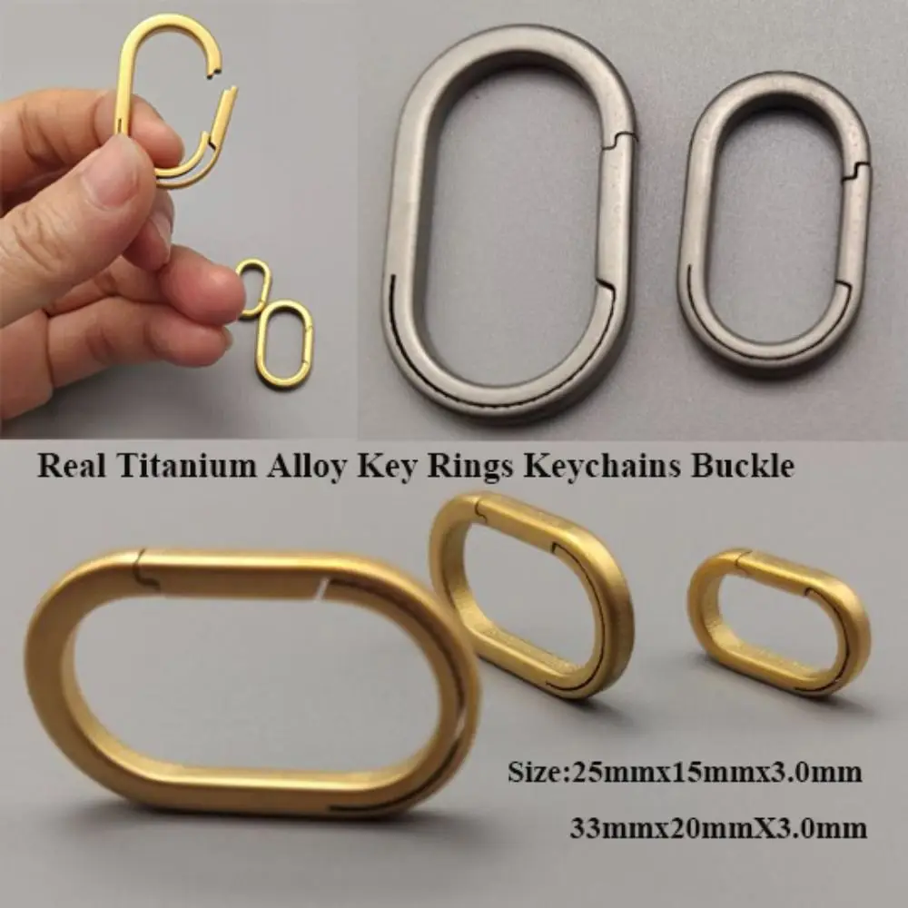 Nuevos llaveros reales, llaveros de aleación de titanio de varios tamaños súper ligeros, llaveros de 5 colores, colgante con hebilla, regalo creativo masculino - imagen 5