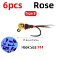 6pcs Rose B