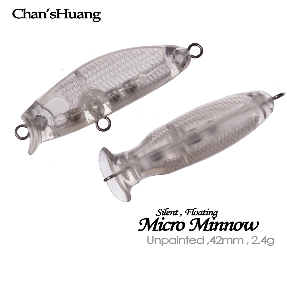 Chan'sHuang Señuelo Minnow 42mm flotante silencioso para montar