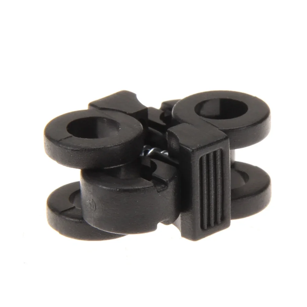 Hebilla de ajuste de Paracord, Mini hebilla de cuerda de paraguas tipo cruzado, herramientas de supervivencia prácticas antideslizantes rápidas, equipo para exteriores, 10 Uds. - imagen 3