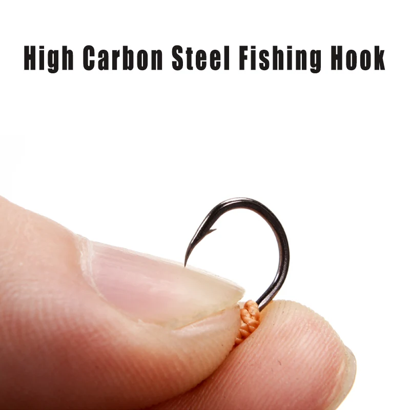 Anzuelos de pesca 8 # 9 # 10 # Sedal de pesca de acero inoxidable, anzuelo de cuerda, aparejos, señuelos, aparejos de cuerda, anzuelos giratorios con 5 ganchos - imagen 2