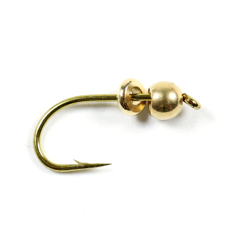 Bimoo-collar de bola de latón plano, accesorio de atado de moscas, ninfa, anillo de peso, materiales de atado de moscas Extra plisados, 3mm, 4mm, 50 unids/bolsa - imagen 4