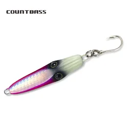 COUNTBASS-Señuelos de Pesca de calamar luminoso, anzuelo VMC aparejado, señuelo de pesca de Metal, juego de pargo, 30g, 1,06 oz