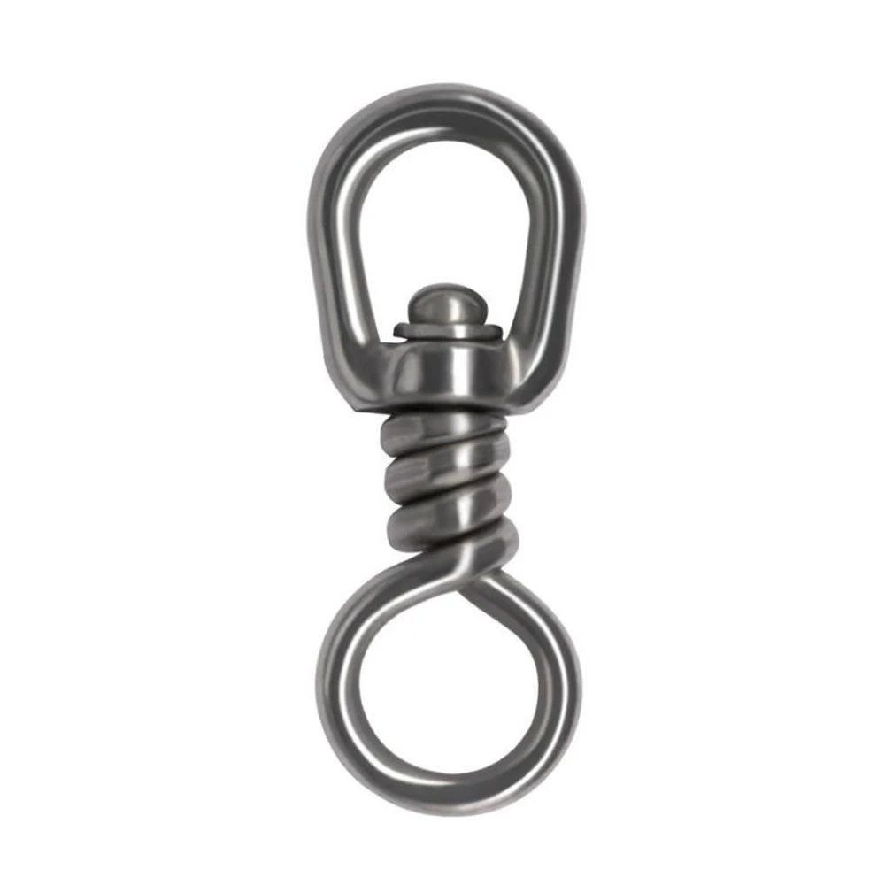 DNDYUJU conector de rodamiento pesado giratorio de pesca de acero inoxidable, gancho de anillo sólido rodante, accesorios de Tacke de pescado, 1pc - imagen 3