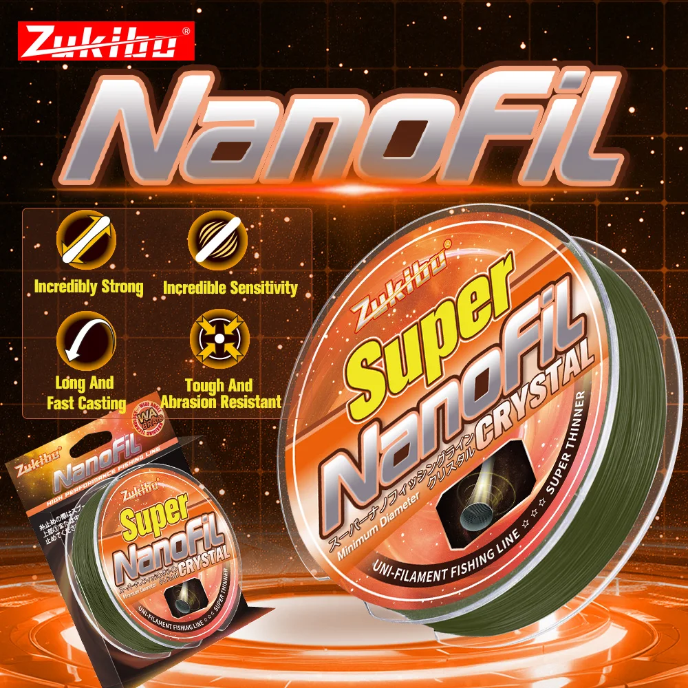 ZUKIBO-sedal de pesca Unifilament, línea fina y suave verde, resistente a la abrasión, memoria cero, línea de memoria suave y cero - imagen 2