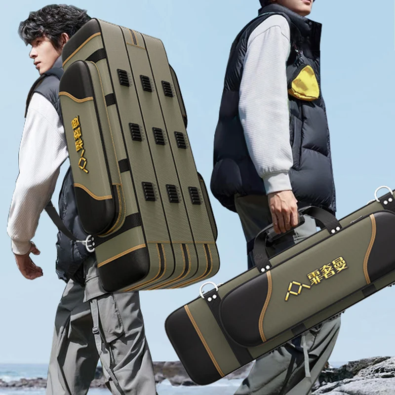Mochila portacañas multifuncional – Almacenamiento para equipo de pesca - imagen 5