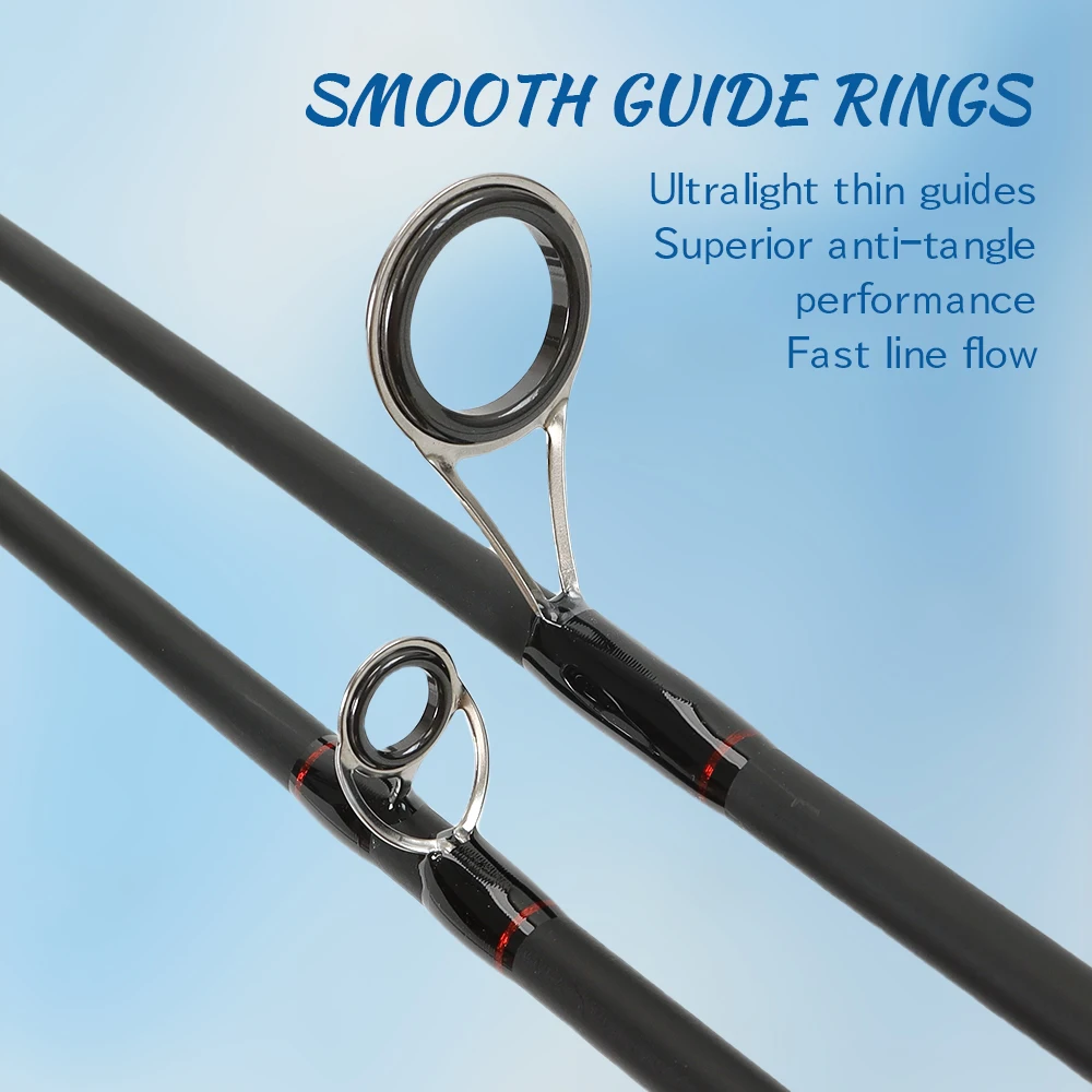 TOLU-caña de pescar de doble punta, nueva sombra, giratoria/fundida, 1,8/2,1/2,4 M, 2 secciones, M/ML, peso del señuelo, 4-28g, para pesca de lubina y carpa - imagen 5