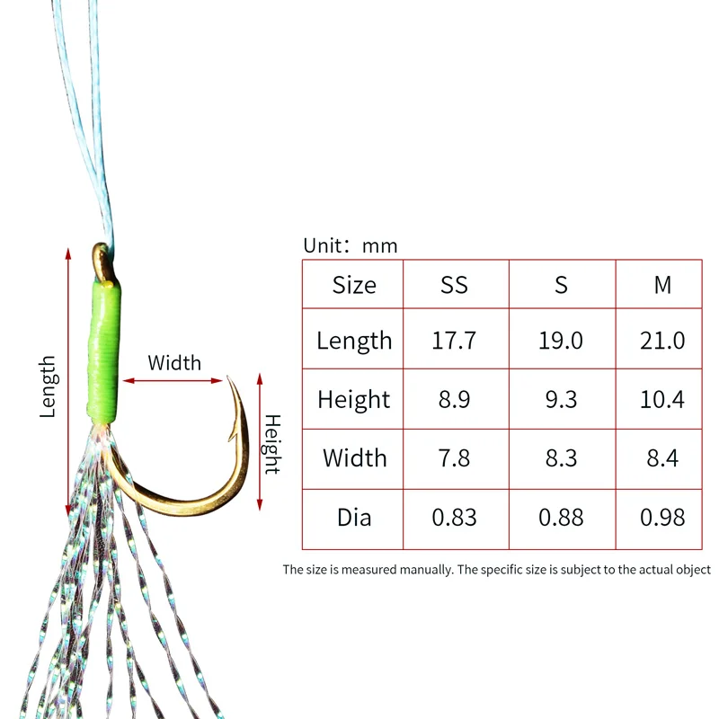 ZYZ-anzuelo Sabiki de pesca en el mar, accesorio Artificial de alta calidad, 4 unids/lote por bolsa - imagen 2