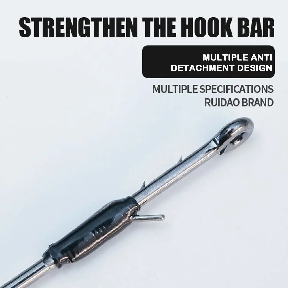 Señuelo suave 2025, soporte de cebo de doble púas, aparejo Neko, gancho de gusano loco de acero al carbono, soporte de cebo de níquel negro - imagen 3