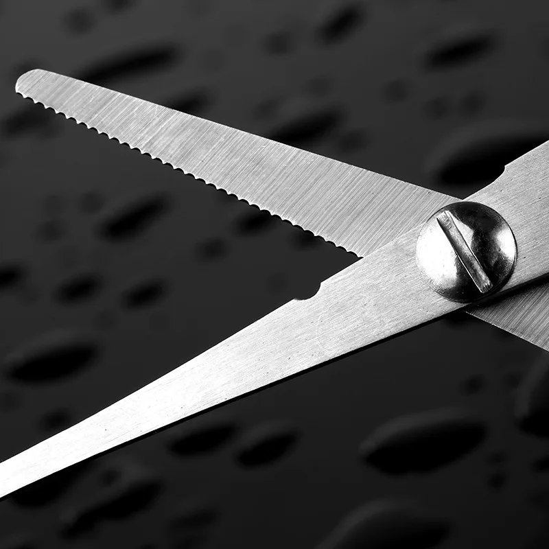 Tijeras de acero inoxidable portátil, Extractor de anzuelos, hoja acanalada, línea de corte de pescado, removedor de anzuelos de pesca - imagen 5