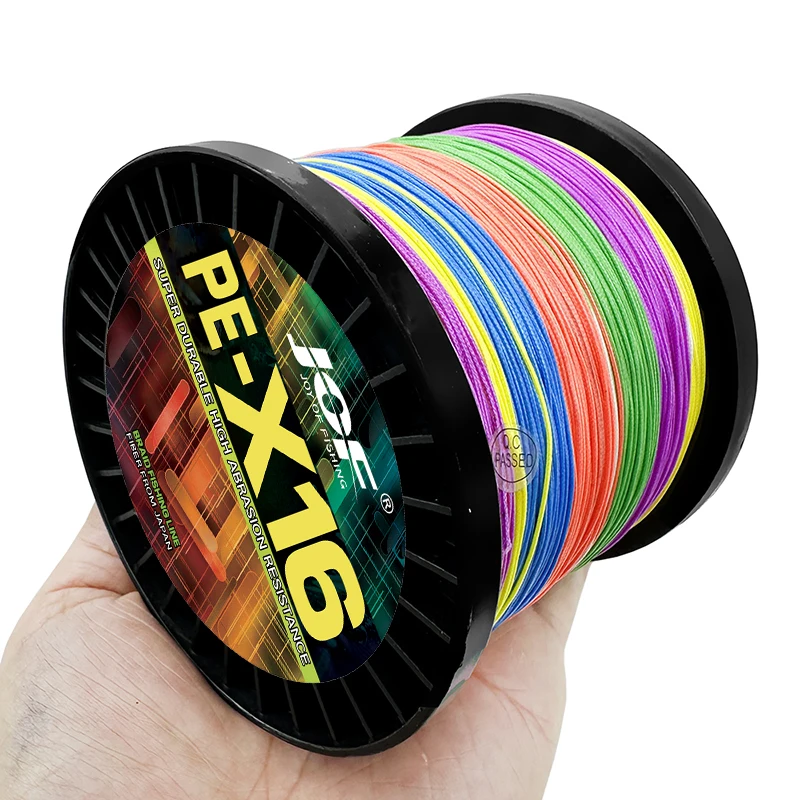 Línea de Pesca trenzada de 16 hebras, 1000M, 500M, X16, cable trenzado de Pesca de carpa, 25LB ~ 200LB, tiro largo, PE, superpotencia, multifilamento - imagen 3