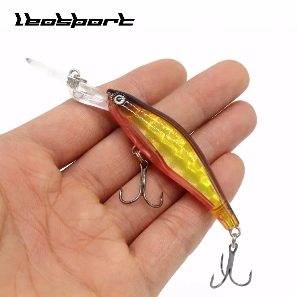 Señuelos de Pesca láser, Wobblers, Minnow, cebos duros, carpa, Iscas artificiales de hundimiento lento - imagen 2