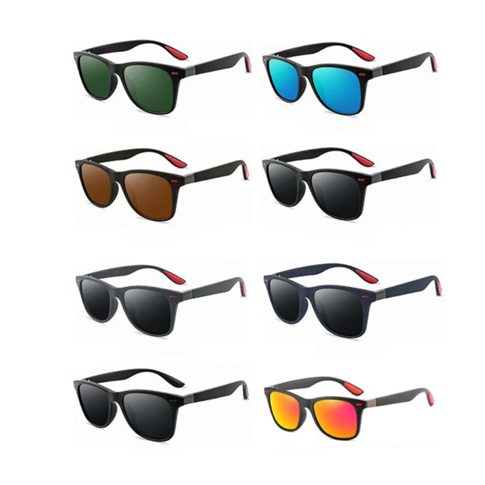 Gafas de sol polarizadas clásicas para hombre y mujer, lentes cuadradas antideslumbrantes para viajes, pesca, ciclismo, UV400 - imagen 2