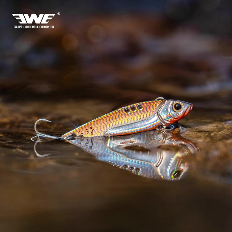 Nieuwe EWE Micro Aas Xiaolongya Metalen VIB Zinken Vissen Lokken 1.8g/2.5g/3.5g Kunstmatige wobbler Nep Aas Vissen Accessoires - imagen 5