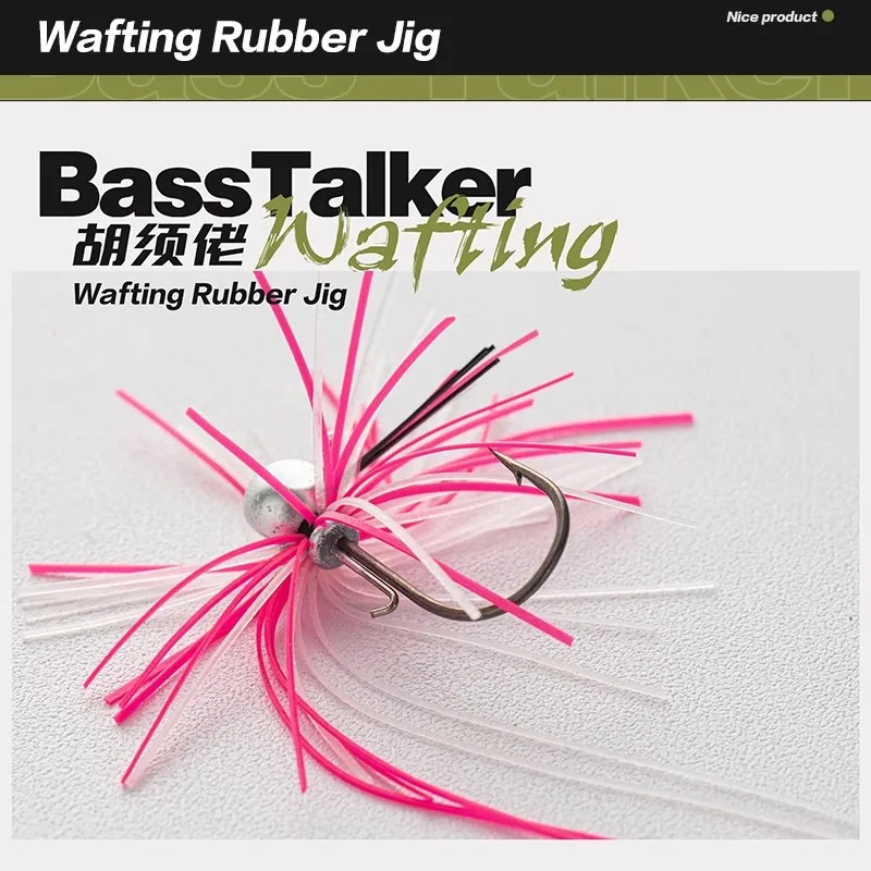 2024 nuevo BassTalker Wafting goma JIG señuelo de pesca 2,5g/3,5g Wobbler Artificial gancho de plomo de silicona alambre de goma aparejos de cebo falso - imagen 3