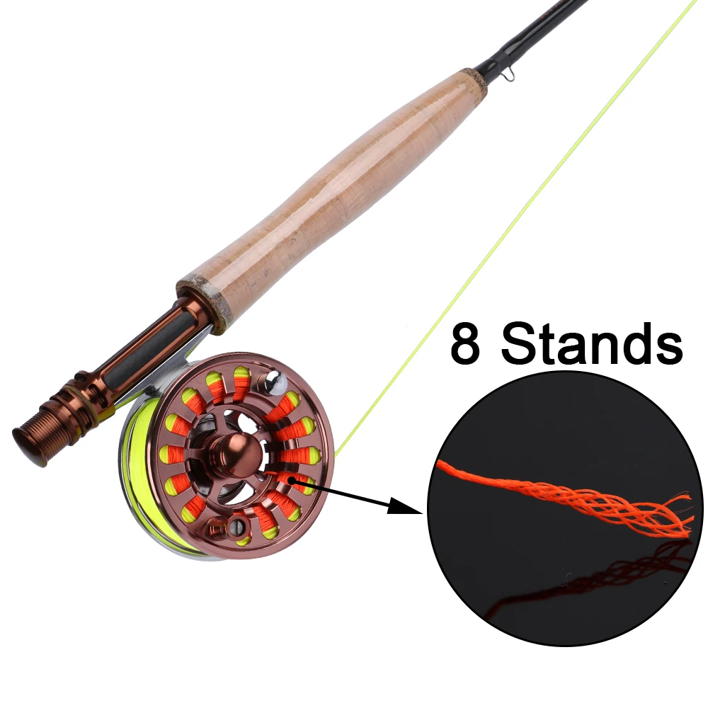 Goture-línea de pesca trenzada para trucha, lubina, carpa, mar, 8 tejidos, 100M, 20lb, 30lb - imagen 4