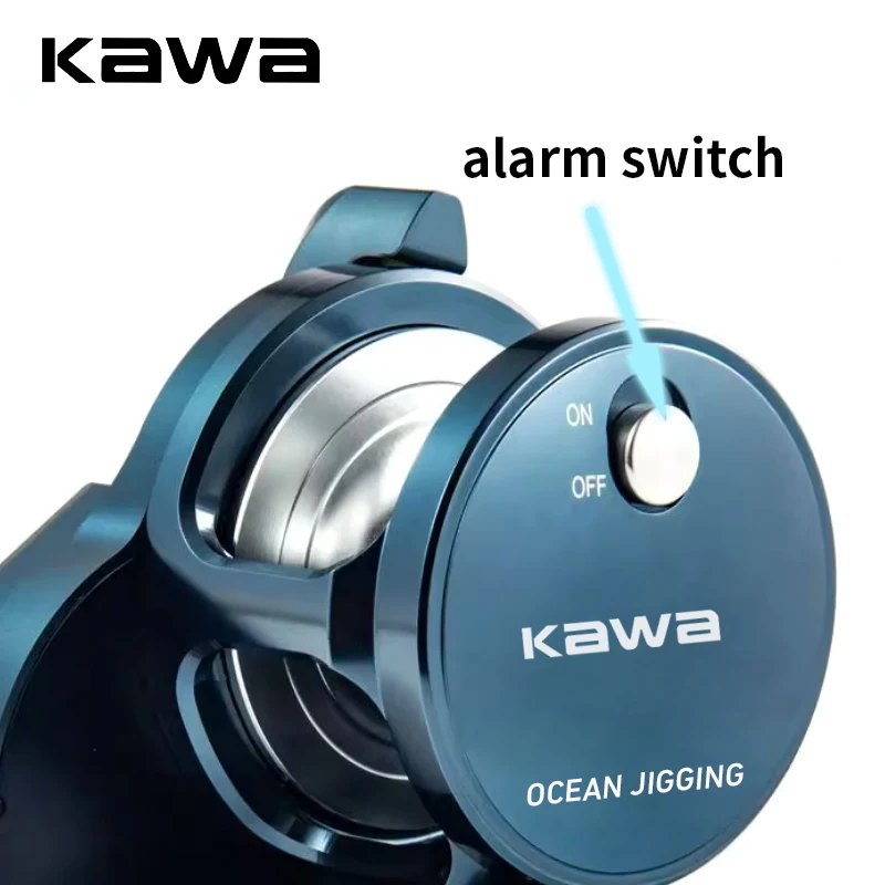 Carrete Slow Jigging Kawa – Cuerpo CNC metálico para pesca de altura - imagen 4