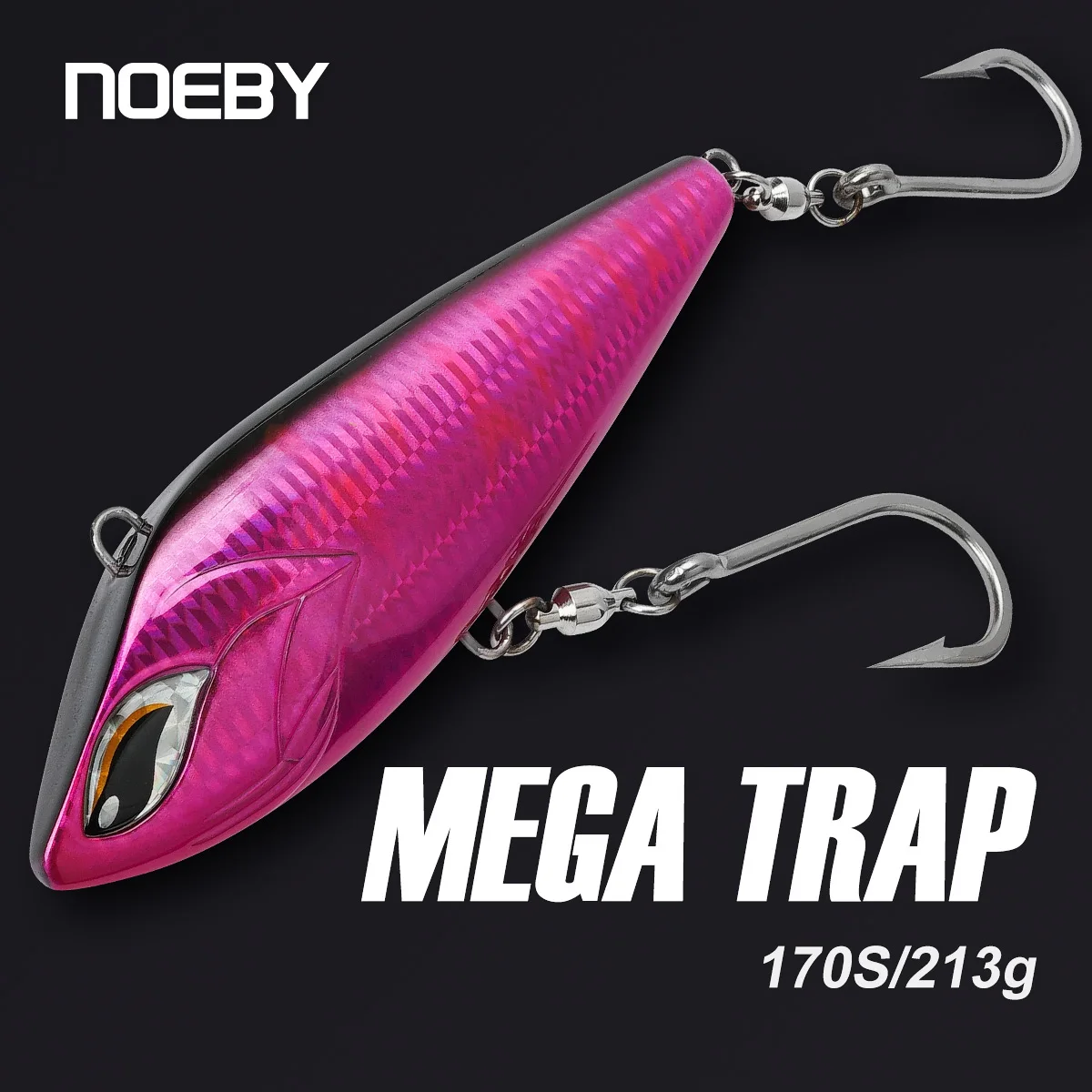 NOEBY-señuelo de pesca VIB hundido, cebos duros artificiales para atún Wahoo, pesca de gran juego, Mega trampa, 170mm, 213g 210mm 347g