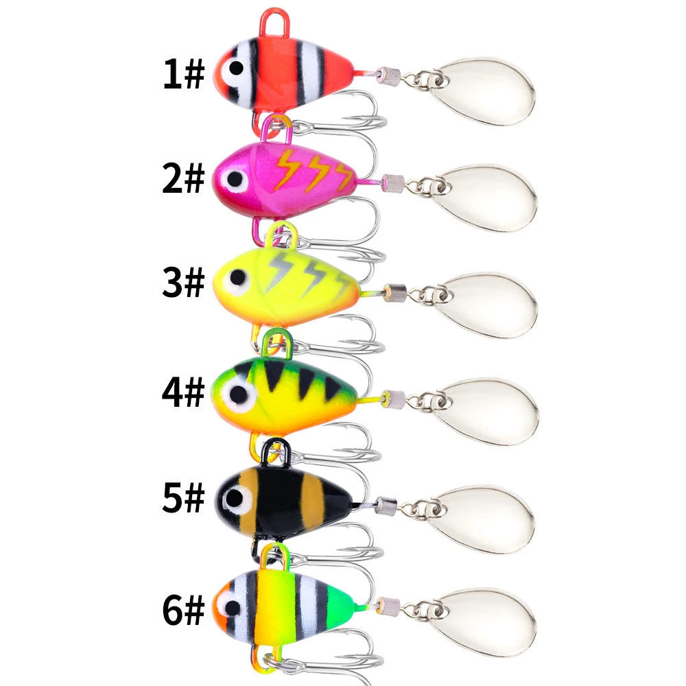 Señuelos de pesca giratorios, cebo Artificial de Metal, accesorios de pesca de carpa, 5CM, 10g, 1 ud. - imagen 5