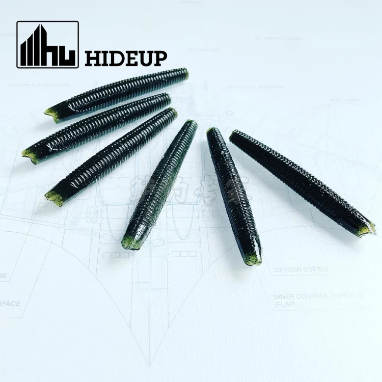 HIDEUP Fugitive Wapper 3/4 pulgadas respuesta rápida de búsqueda cebo suave palo insecto sumergido sin plomo Texas - imagen 5