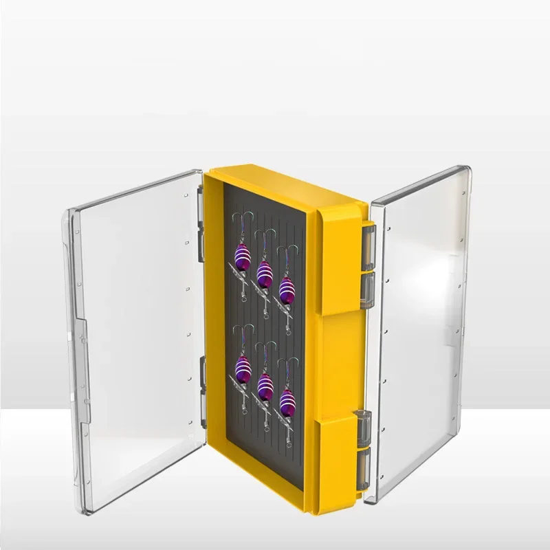 OUTKIT-cajas de aparejos de pesca de doble cara, señuelo de pesca, caja con cabezal de anzuelo, organizador, caja de almacenamiento de aparejos de cebo de pesca para cuchillas Spinner - imagen 5
