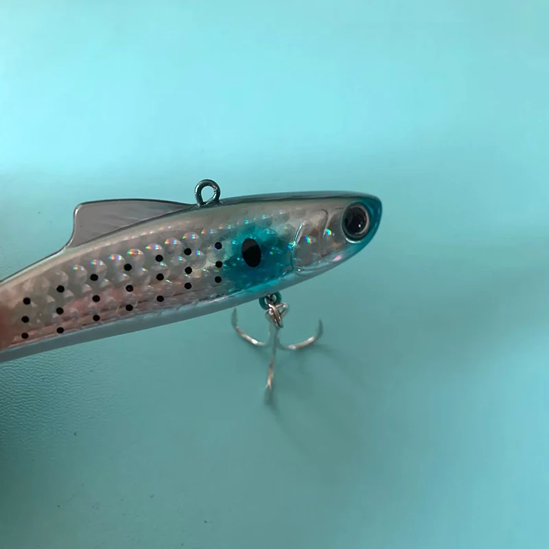 Testar-señuelo de Pesca de 85MM y 26G, Wobblers de vibración Artificial, láser VIB, cebo duro de hielo para invierno - imagen 5