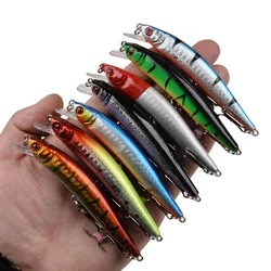 Minnow Flotante - Señuelo de plástico duro para lucio, acción realista
