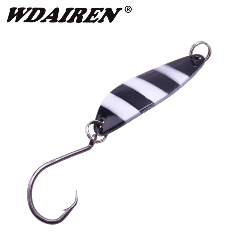 Señuelo de Pesca con cuchara de Metal, 4cm, 6,3g, cebos duros artificiales, anzuelo de Lucio, aparejos de Pesca Iscas, accesorios de plantilla, 1 ud. - imagen 4