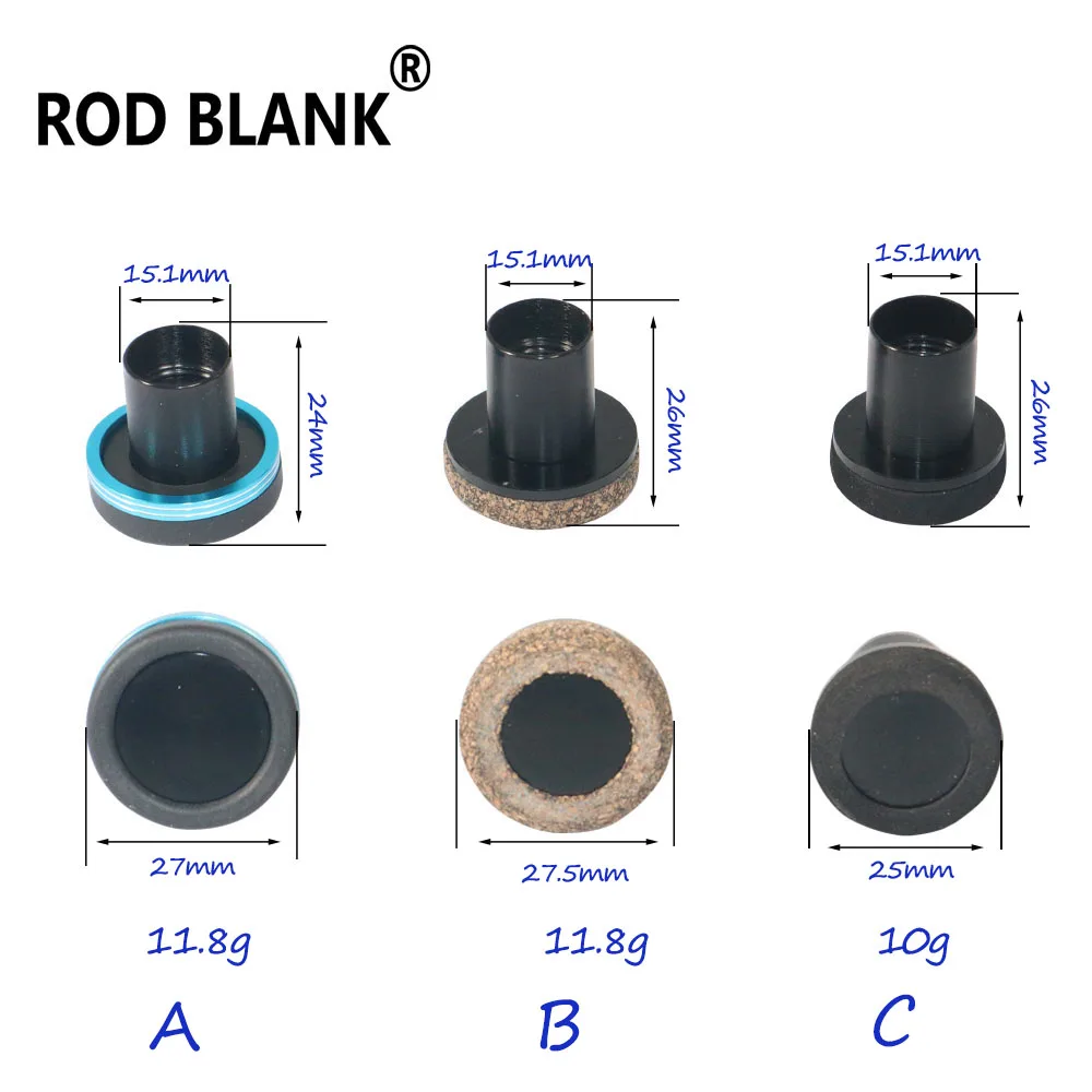 Caña en blanco de aluminio con tapa desmontable para reparación DIY - imagen 2