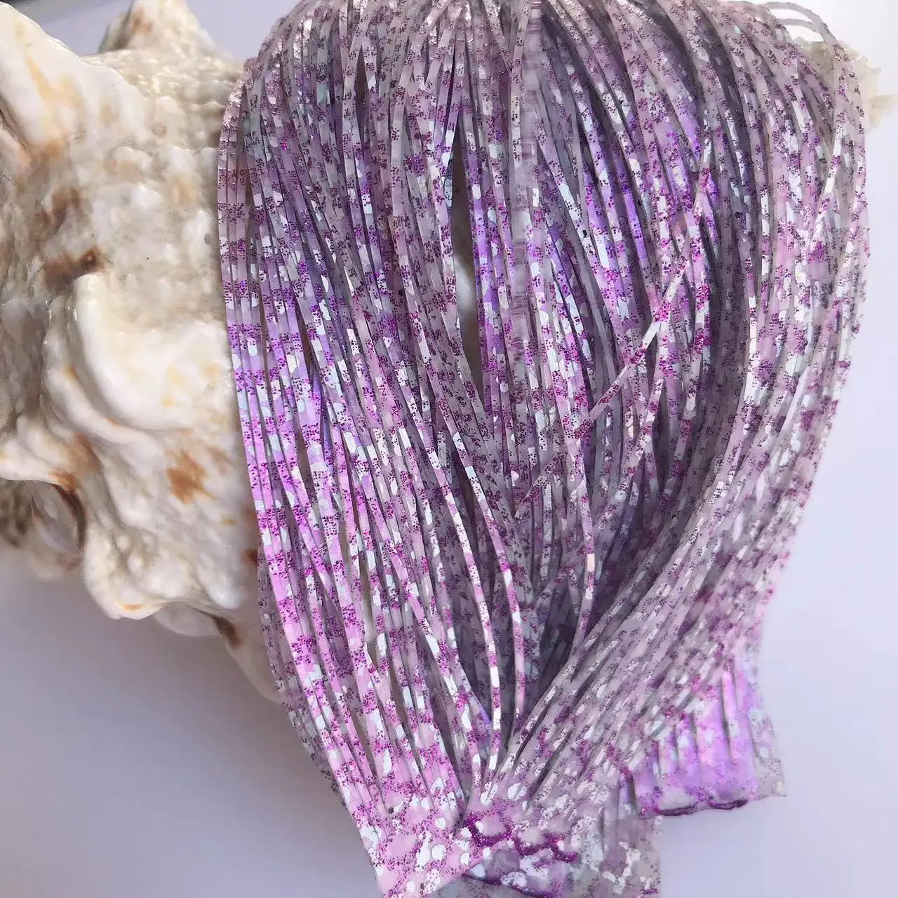 Capas de falda de silicona para Señuelos de Pesca, Material de falda de silicona para manualidades de aparejos, Spinner DIY, plantillas de goma, Buzzbait 8850-007