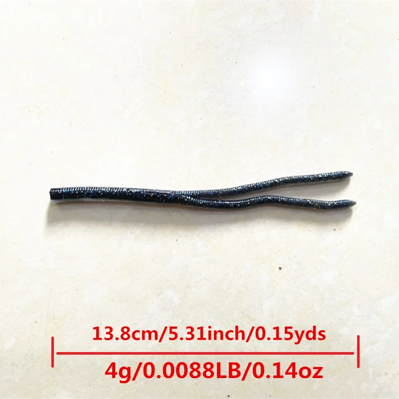 LURETV O. S.P OSP HP 3D Wacky señuelo, cebo blando, gusano de fideos de doble cola, grupo de pesca de plomo neko, señuelo de fosa negra - imagen 5