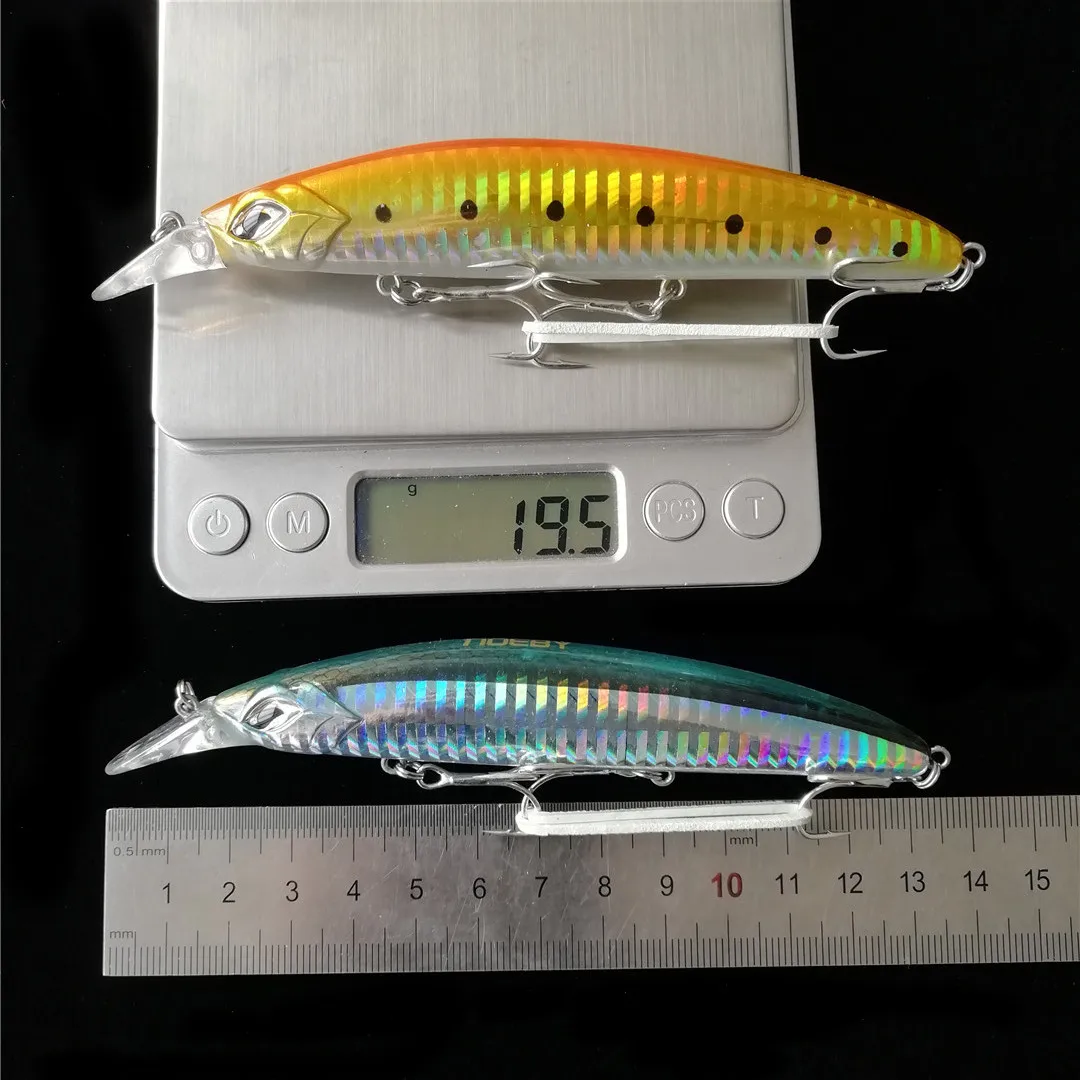 Noeby-señuelo de pesca Artificial Crankbait Minnow, cebo duro flotante, Wobblers, aparejos de pesca de carpa para nadar, 2 piezas, 19g - imagen 2