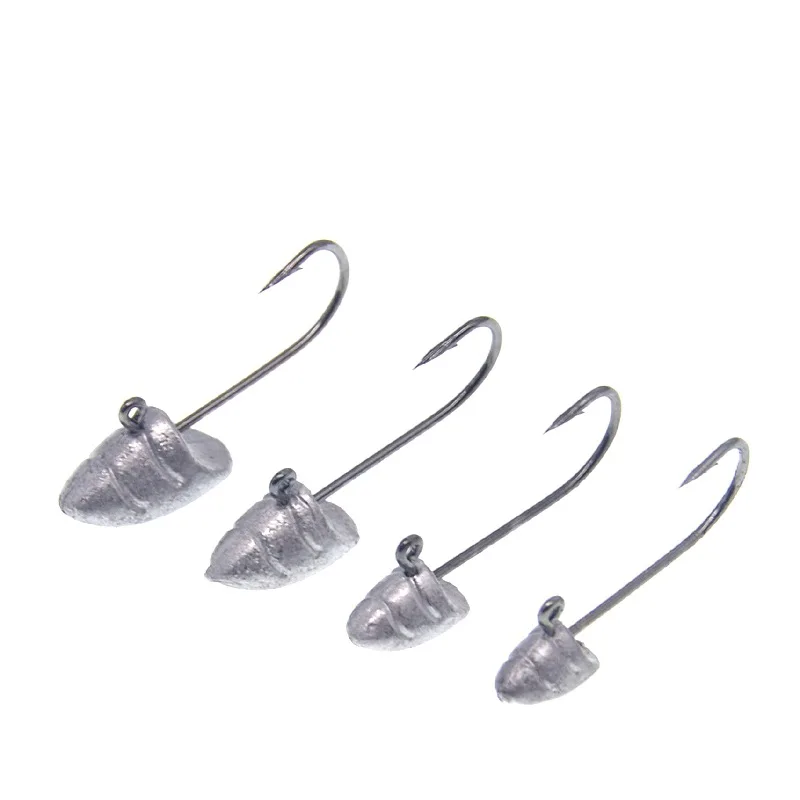 Anzuelos Jig Head con púas y ranura en sangre para vinilo - imagen 3