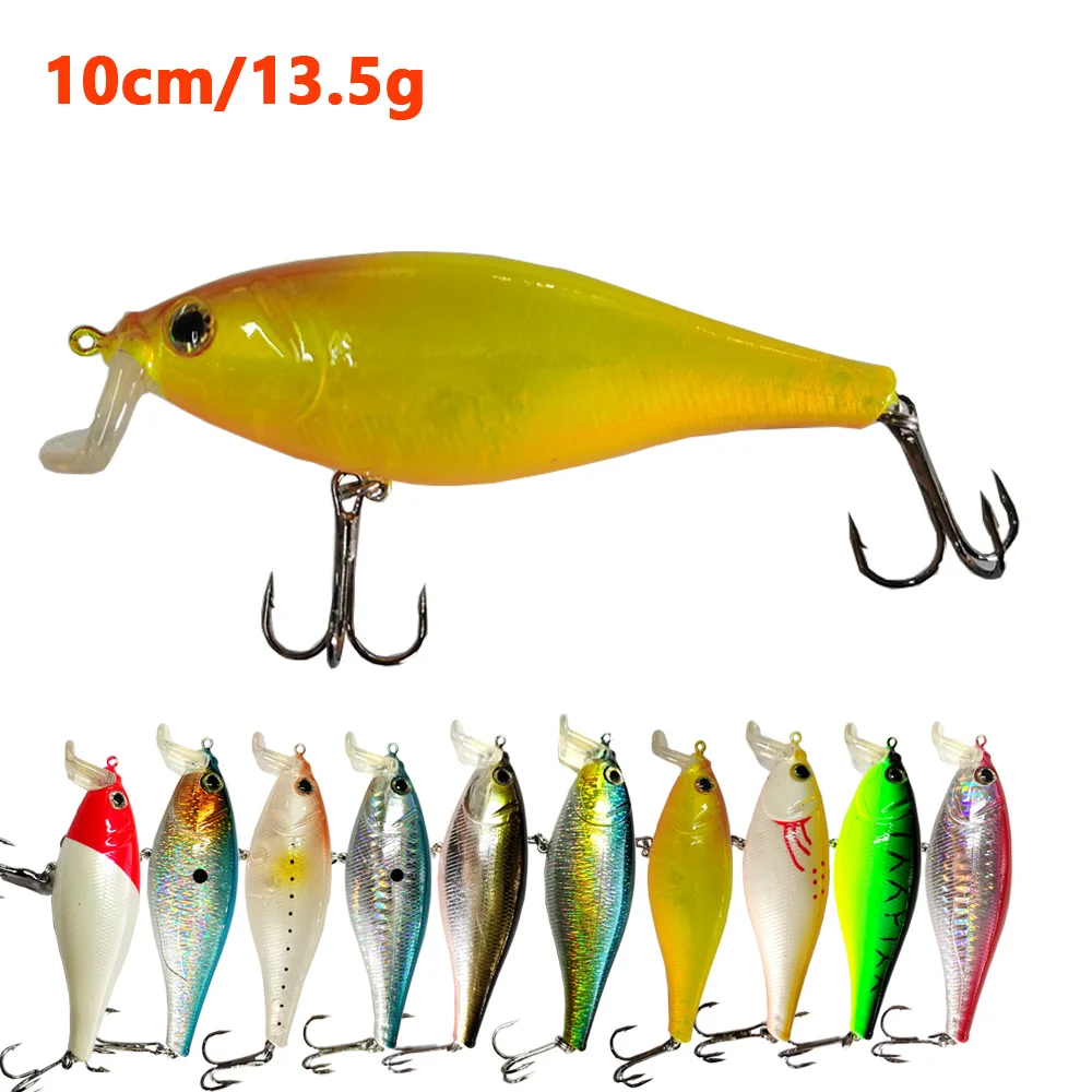 Minnow Wobblers señuelo de pesca 10cm 13,5g cebo duro Crankbait Peche Bass cebos artificiales Lucio carpa sábalo señuelos sombra Swimbait - imagen 2