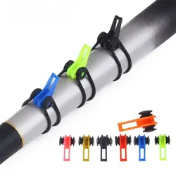 Anzuelos de pesca plástico portátil multicolor soporte cebo seguro