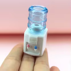 Mini dispensador de agua 1/12 para casa de muñecas, escena de juego de vida en miniatura, decoración del hogar, gran regalo, accesorios para casa de muñecas