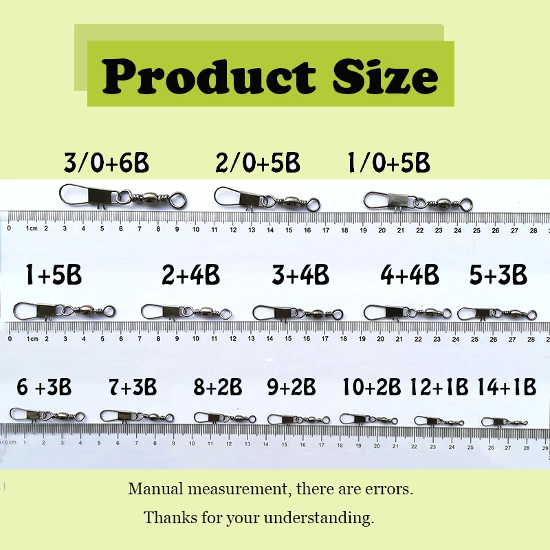 1000 Uds accesorio de Pesca conector Pin rodamiento giratorio acero inoxidable cobre enclavamiento Snap anzuelo señuelo aparejos Pesca - imagen 5