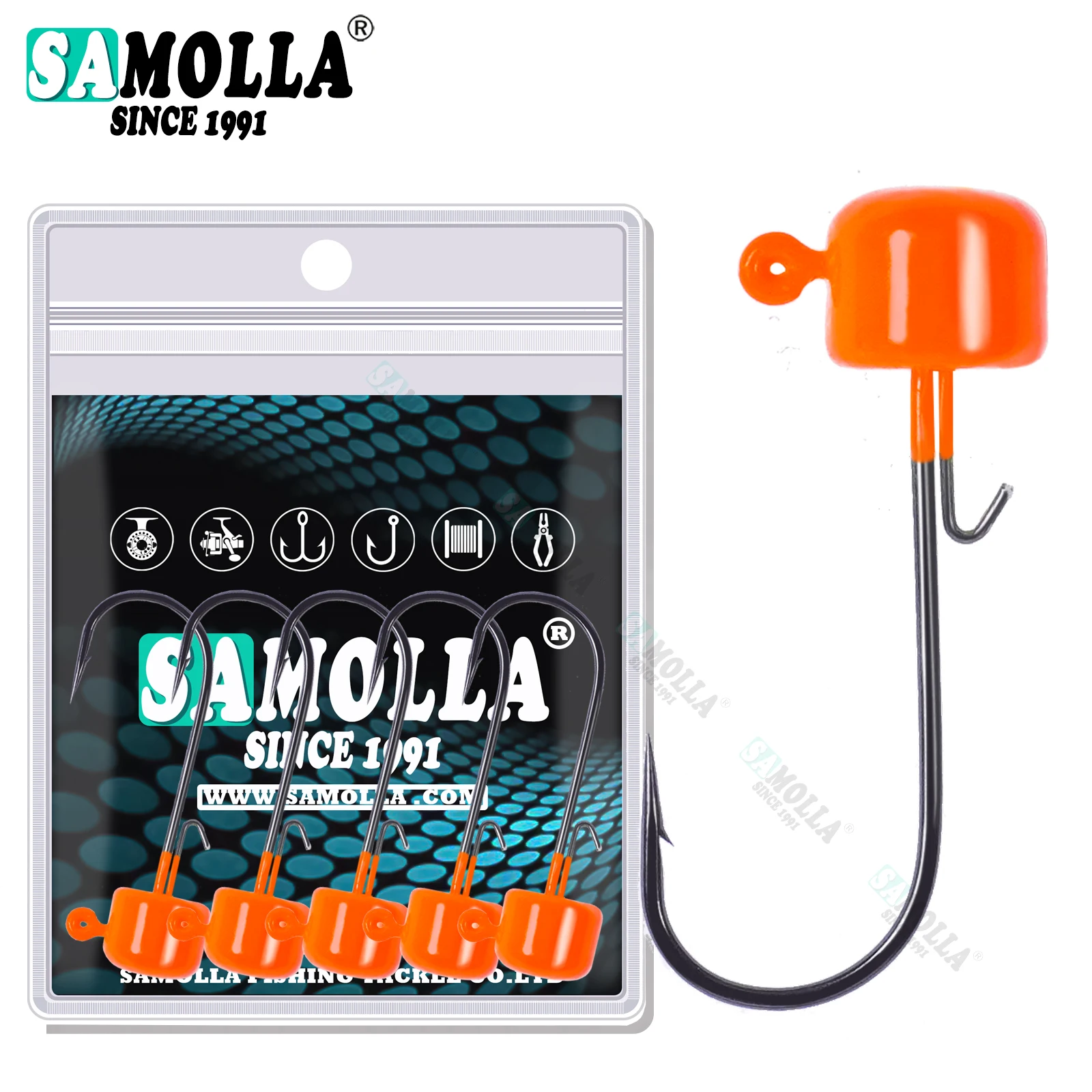 Cabezas jig Ned Rig BKK Tumbler – Ganchos para vinilos