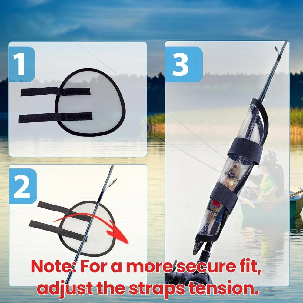 Protector de cebo para suministro de pesca, cubierta de señuelo transparente fácil de usar, cubiertas portátiles de PVC para señuelos de pesca, 2024 - imagen 2