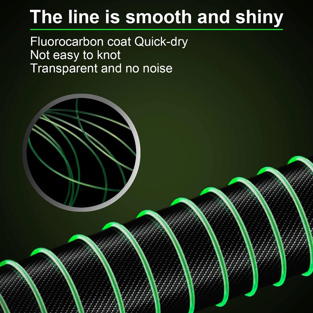 ThornsLine 3000M 1000M hilo de pescar 0,13mm-0,47mm 4LB-39LB proceso de tratamiento de revestimiento de fluorocarbono superficie de carbono moléculas de nailon - imagen 2