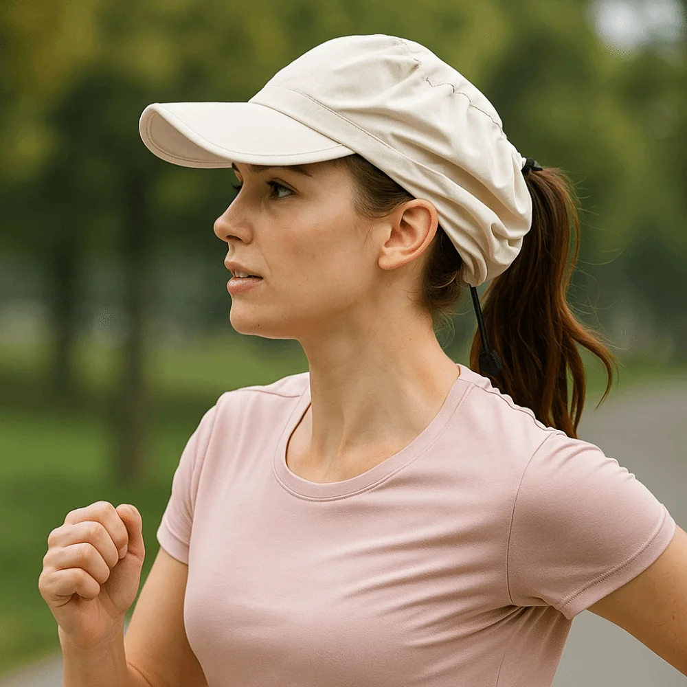 Sombrero de copa vacío de poliéster a prueba de sol, sombrero de secado rápido plegable ajustable para exteriores, protección UV, gorra deportiva impermeable para viaje para hombre - imagen 3
