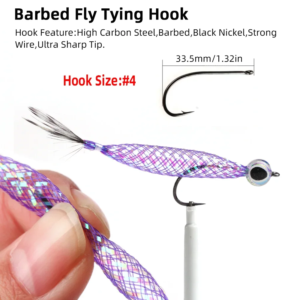 Wifreo 2 uds/4 Uds Mylar Minnow epoxi 3D ojo de pez flotante moscas fundidas Flash tubo Streamer mosca trucha lubina señuelo de pesca cebos - imagen 4