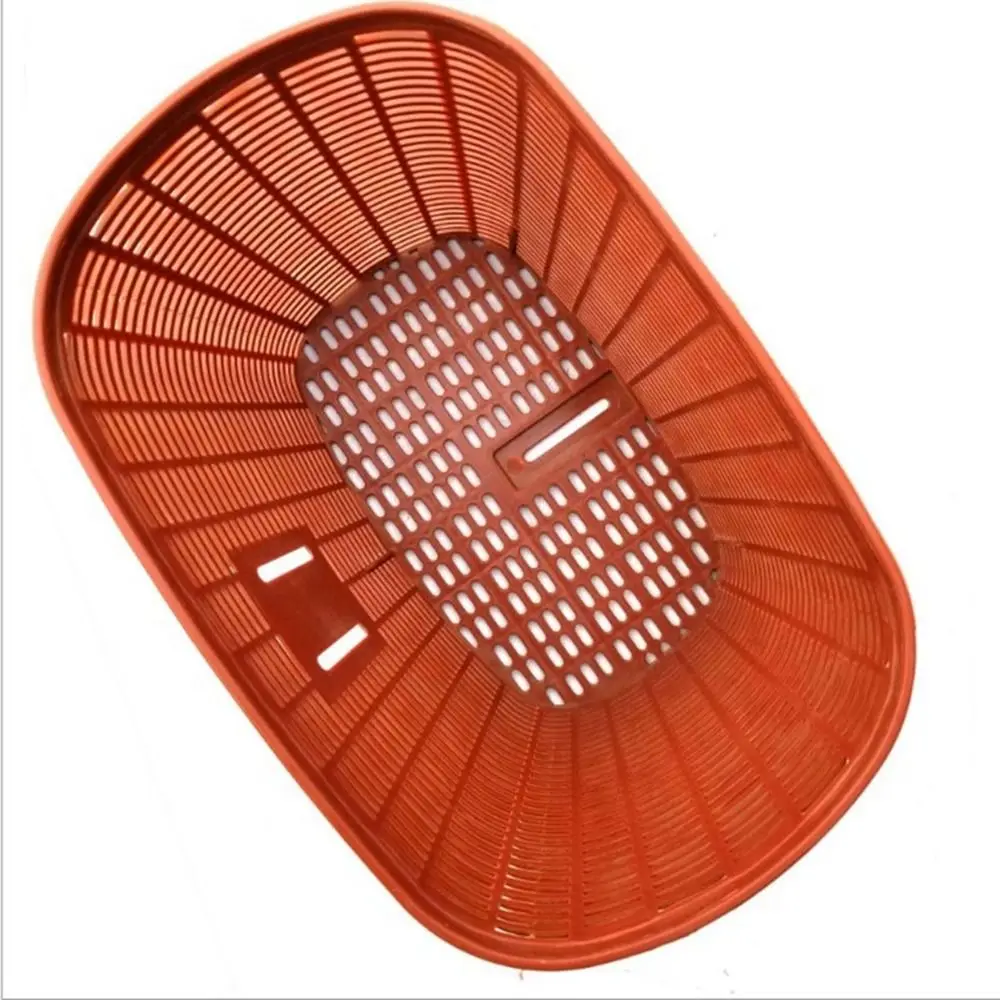 Cesta de bicicleta multicolor para niños, bolsa de almacenamiento de bicicleta hueca de 3 colores, cesta de plástico para manillar de patinete, accesorios traseros para ciclismo - imagen 4