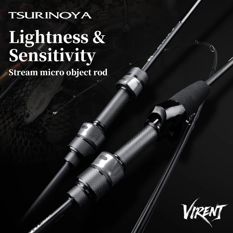 Caña spinning trucha TSURINOYA VIRENT – Carbono RF con guía SIC - imagen 2