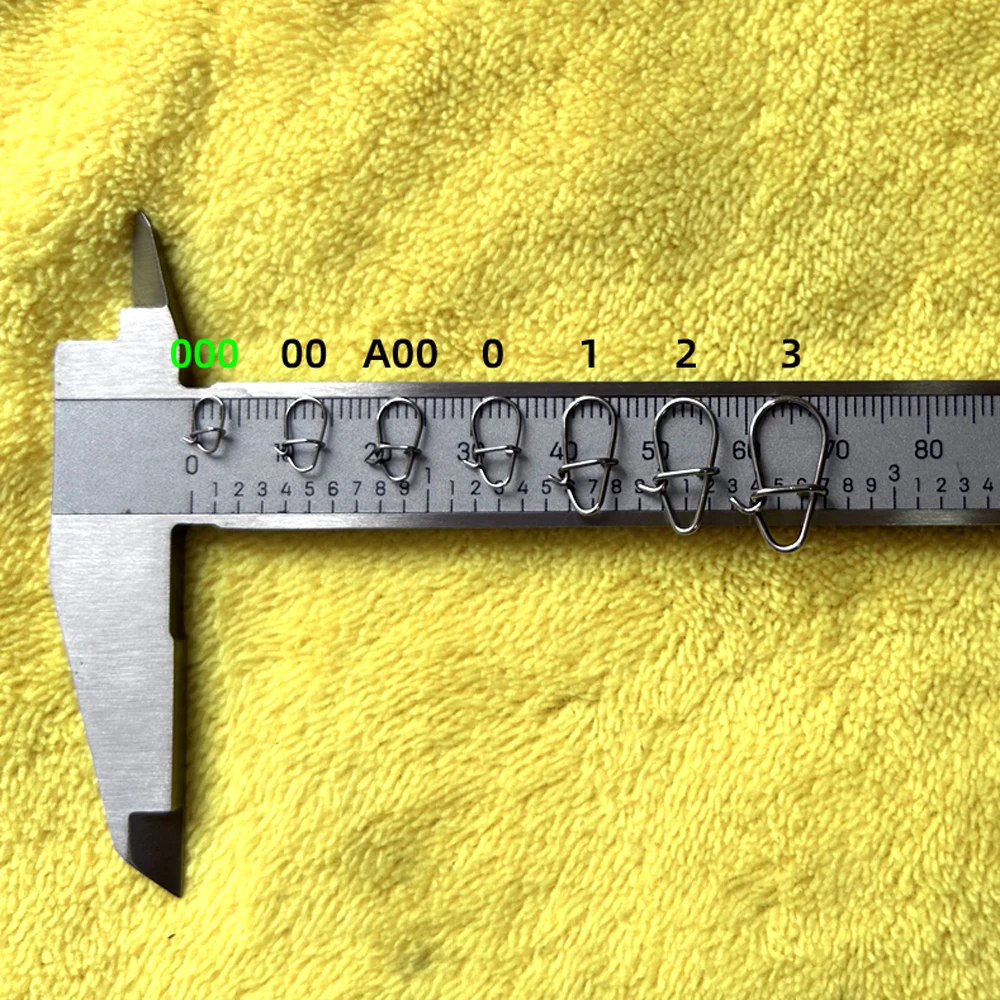 DNDYUJU 50-300 Uds pesca bonito Pin de presión con enganche 304 conector de señuelo giratorio de acero inoxidable accesorios de aparejos de pesca - imagen 3