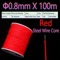 0.8mm X 100m Red