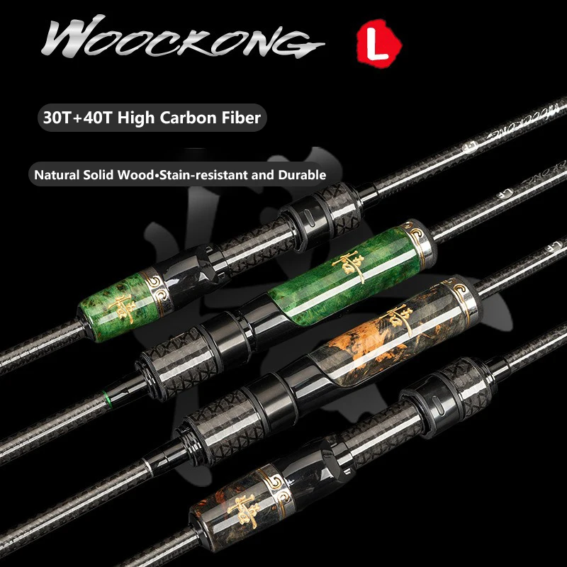 Mavllos WOOCKONG caña giratoria de carbono Bfs para señuelos - imagen 2