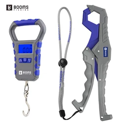 Báscula de pesca digital recargable Booms Fishing con pinza labio
