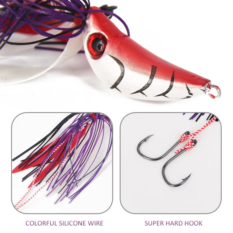 Señuelo de cabeza plomada de Metal, anzuelo de calamar luminoso, cebo suave que se hunde, pesca en agua salada, Marlin Grouper, cebo lento, productos de señuelo de pesca, 60g, 80g - imagen 4