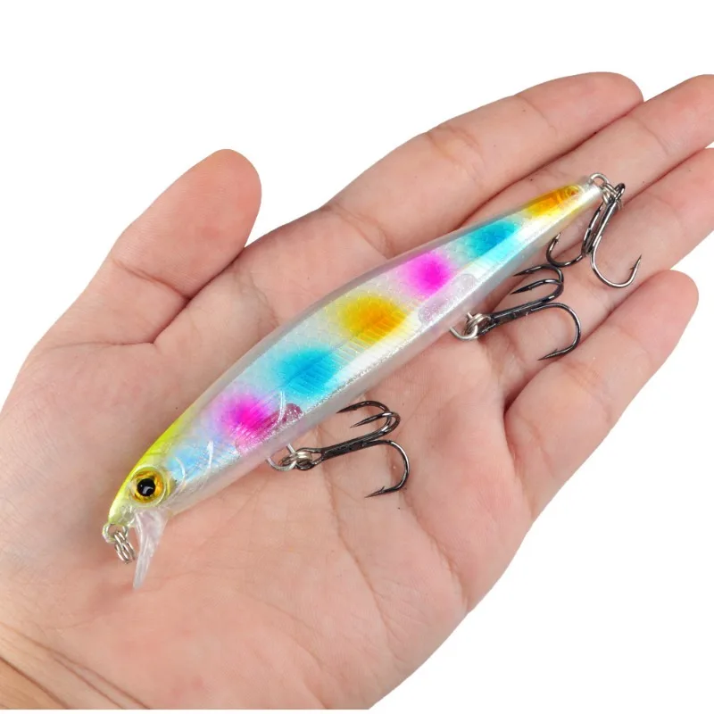 Cebo Artificial de hundimiento flotante, cebo falso de tiro largo Mino, aparejo de pesca al aire libre, anzuelo afilado, 13,7g/11cm - imagen 3